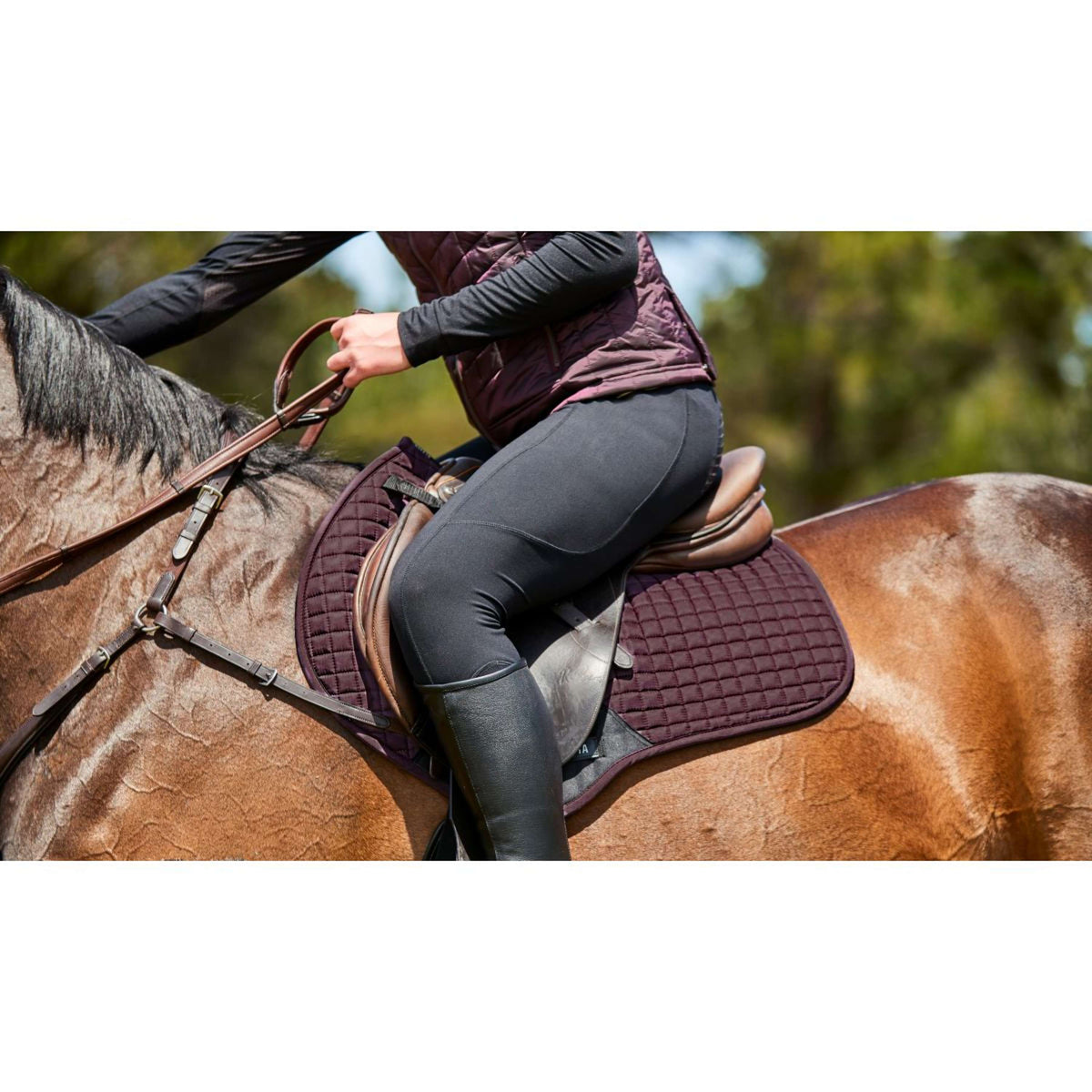 Weatherbeeta Saddlepad Prime Jumping Mulberry