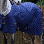 Weatherbeeta Medium Stable Rug Comfitec Deluxe Diamond Quilt Standard Neck Navy