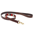 WeatherBeeta Dog Leash Polo Leather Cowdray/Brown/Black/Red/White
