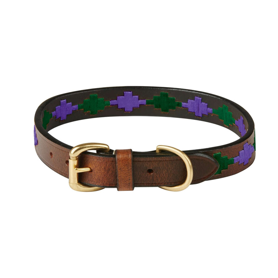WeatherBeeta Collar Polo Leather Beaufort/Brown/Purple/Teal