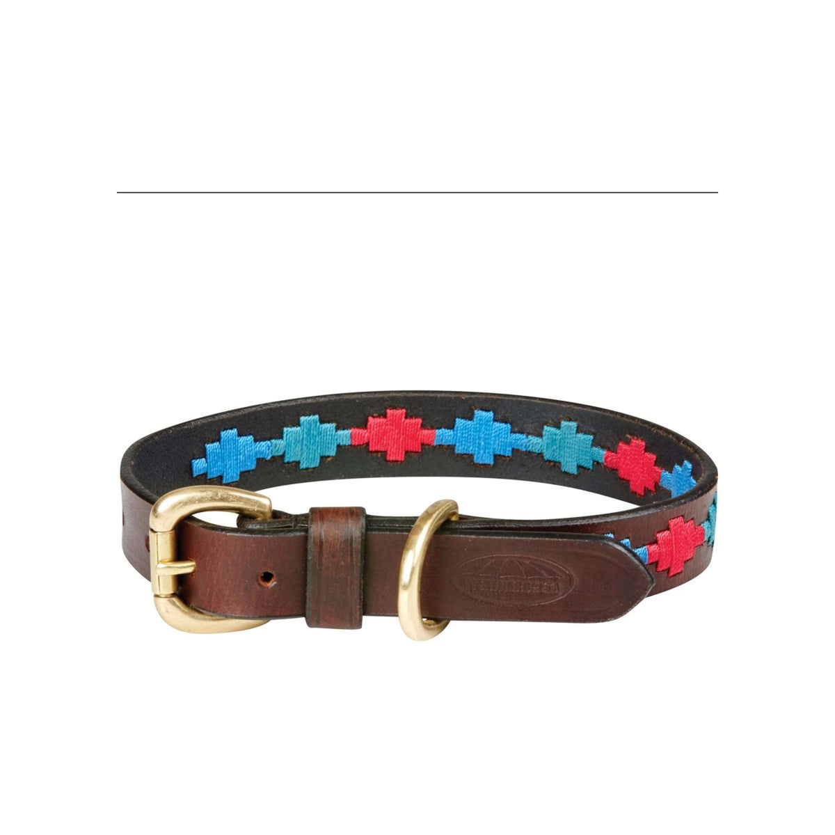 Weatherbeeta Collar Polo Leather Beaufort Brown/Emerald/Pink/Blue