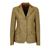 Dublin Competition Jacket Albany Tweed Suede Collar Tailored Kids Brown Green