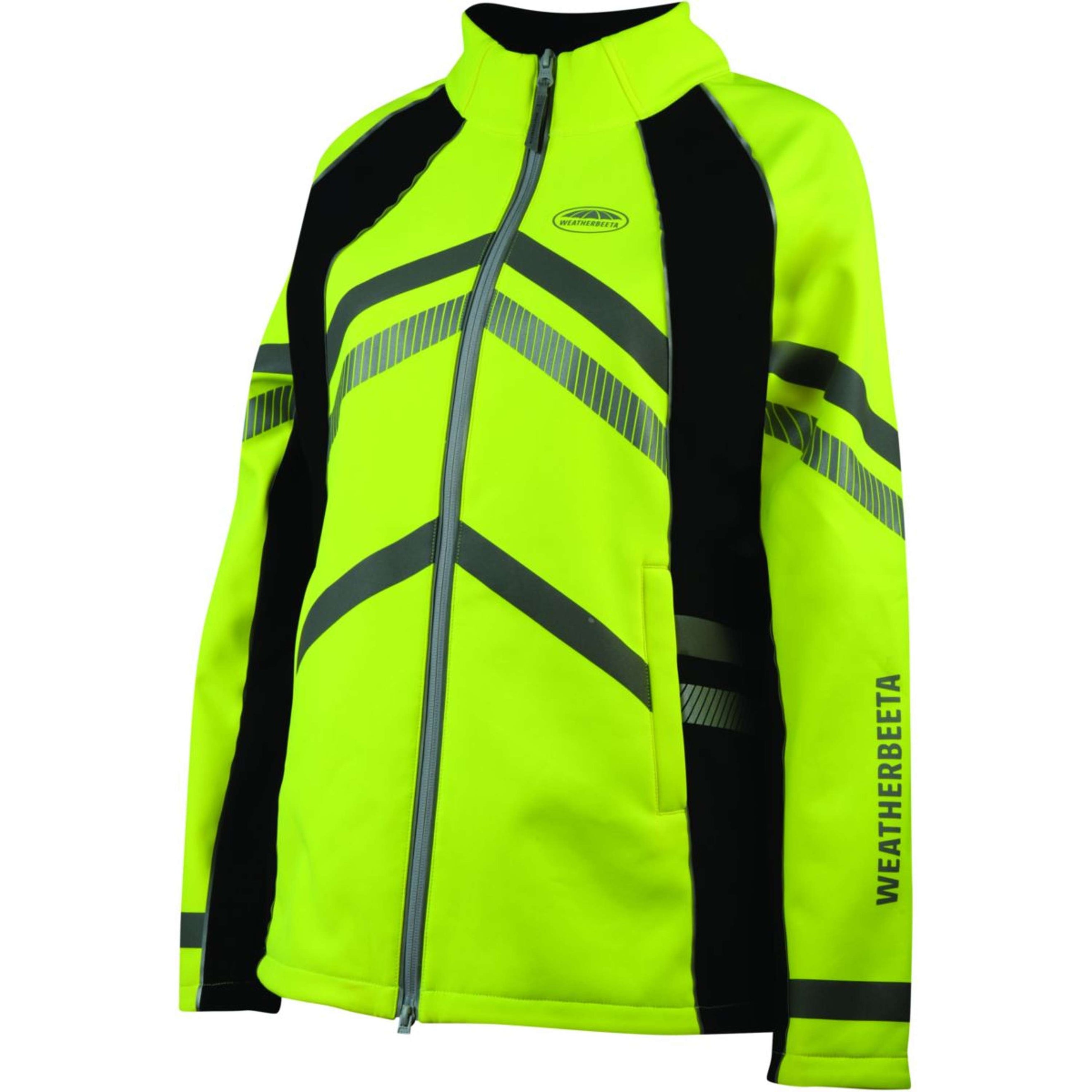 Weatherbeeta Jacket Reflective HiVis Softshell Fleece Lined for Children Yellow