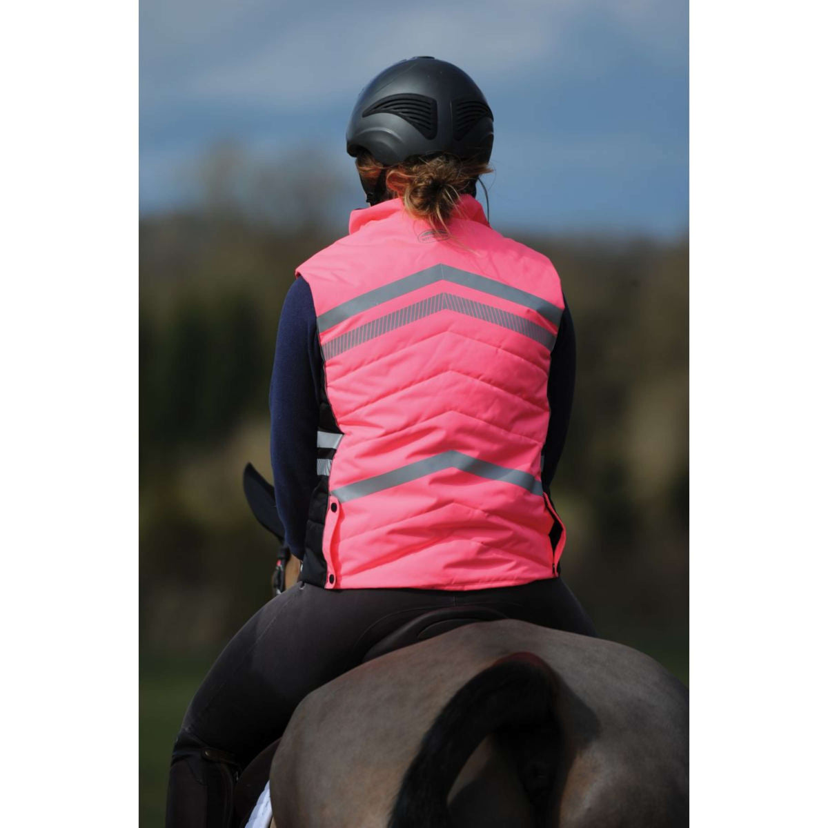 Weatherbeeta Waist Coat Reflective HiVis Padded Pink