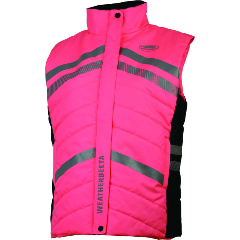 Weatherbeeta Waist Coat Reflective HiVis Padded Pink