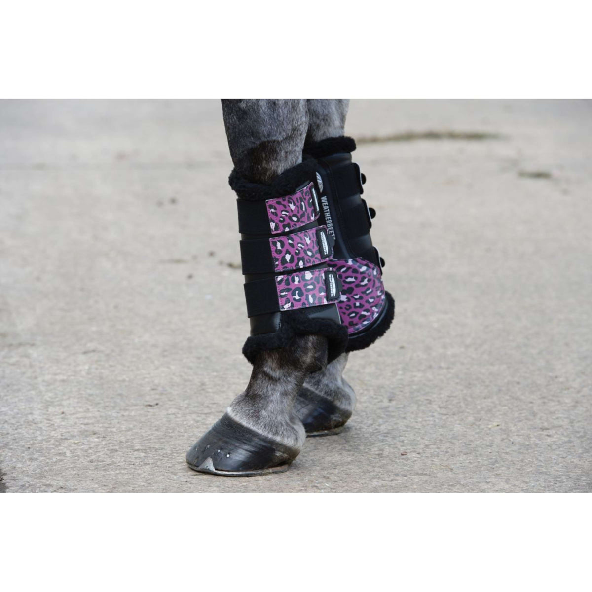 Weatherbeeta Tendon Boots Leopard Pink Leopard