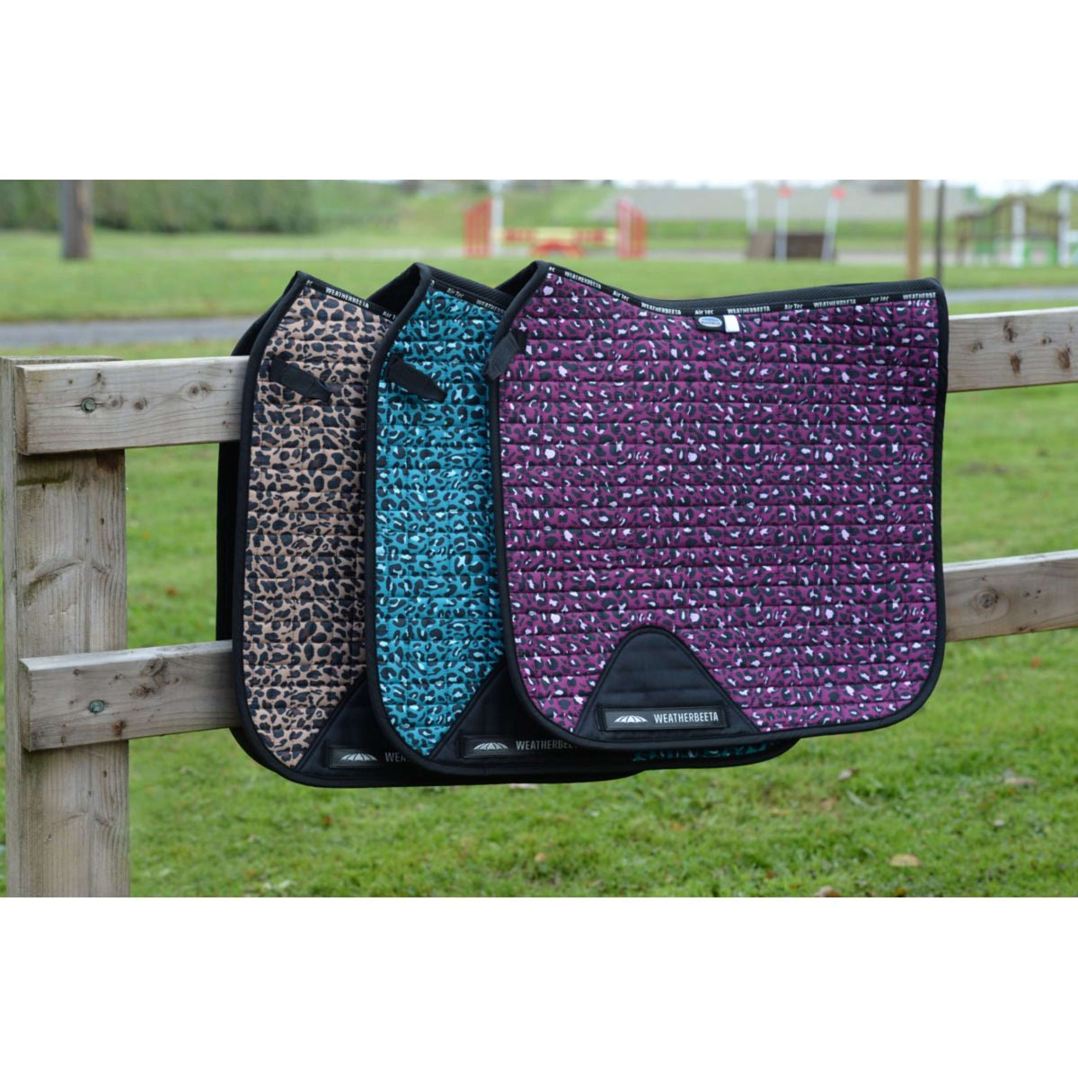 Weatherbeeta Saddlepad Prime Leopard Dressage Pink Leopard