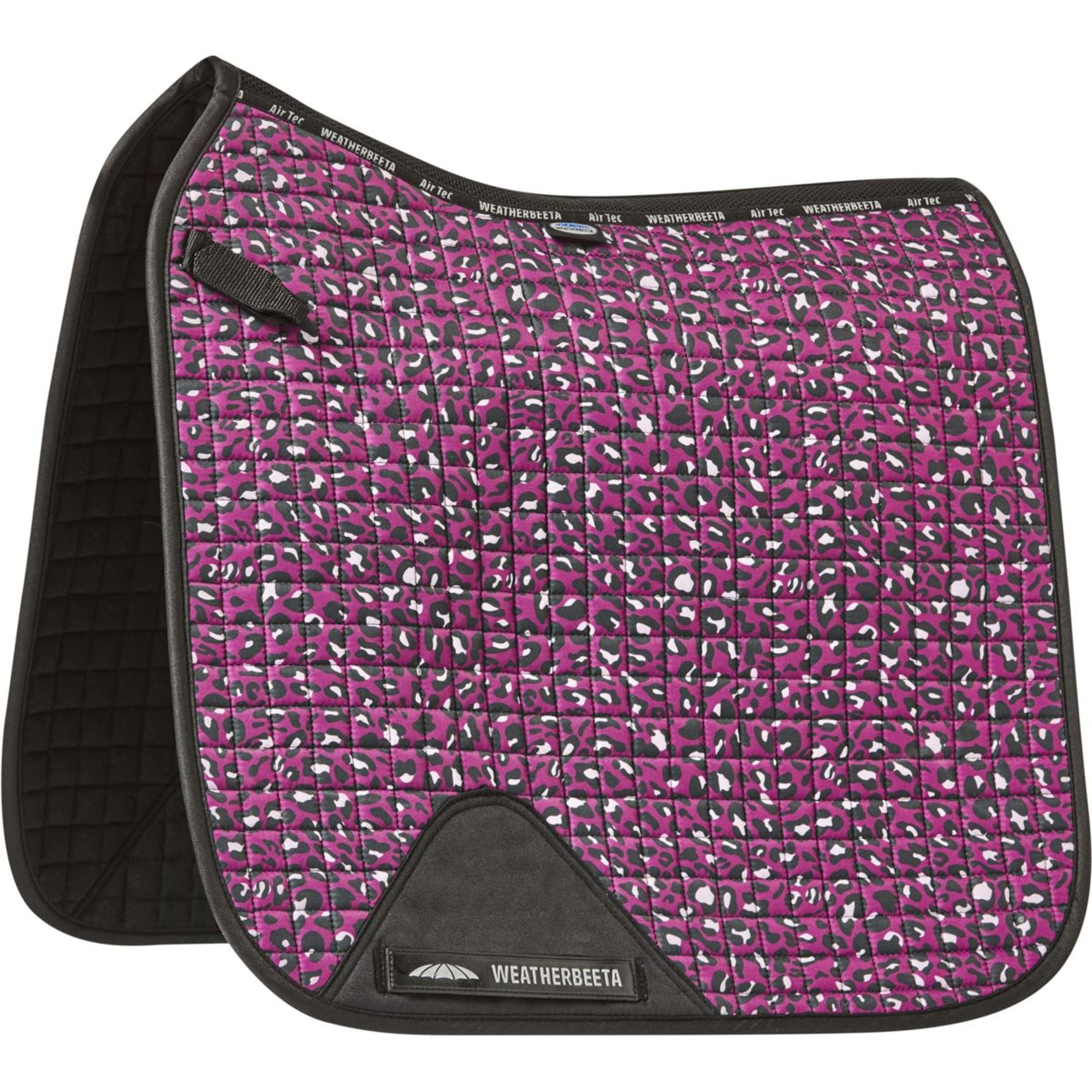 Weatherbeeta Saddlepad Prime Leopard Dressage Pink Leopard