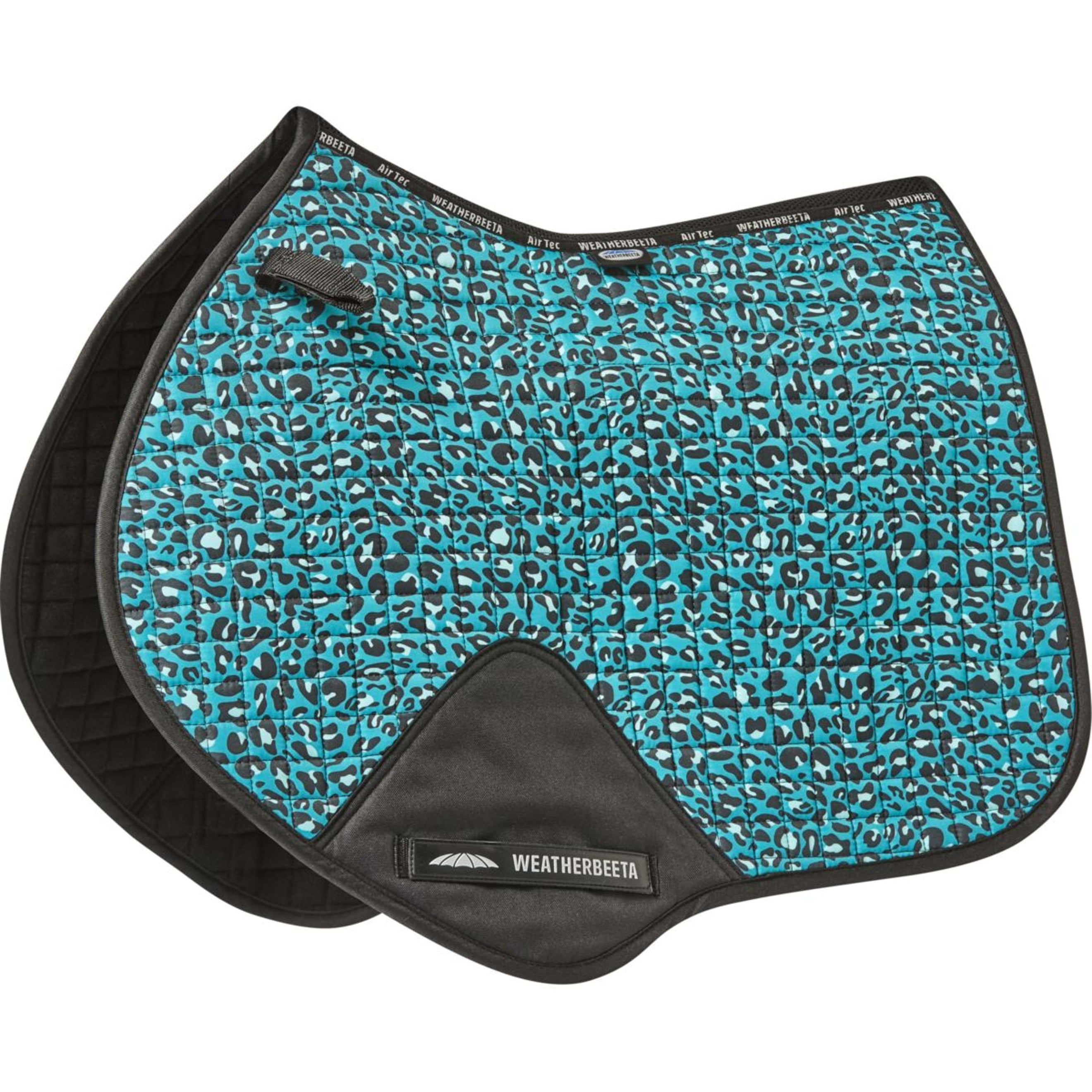 Weatherbeeta Saddlepad Prime Leopard Jumping Turquoise Leopard