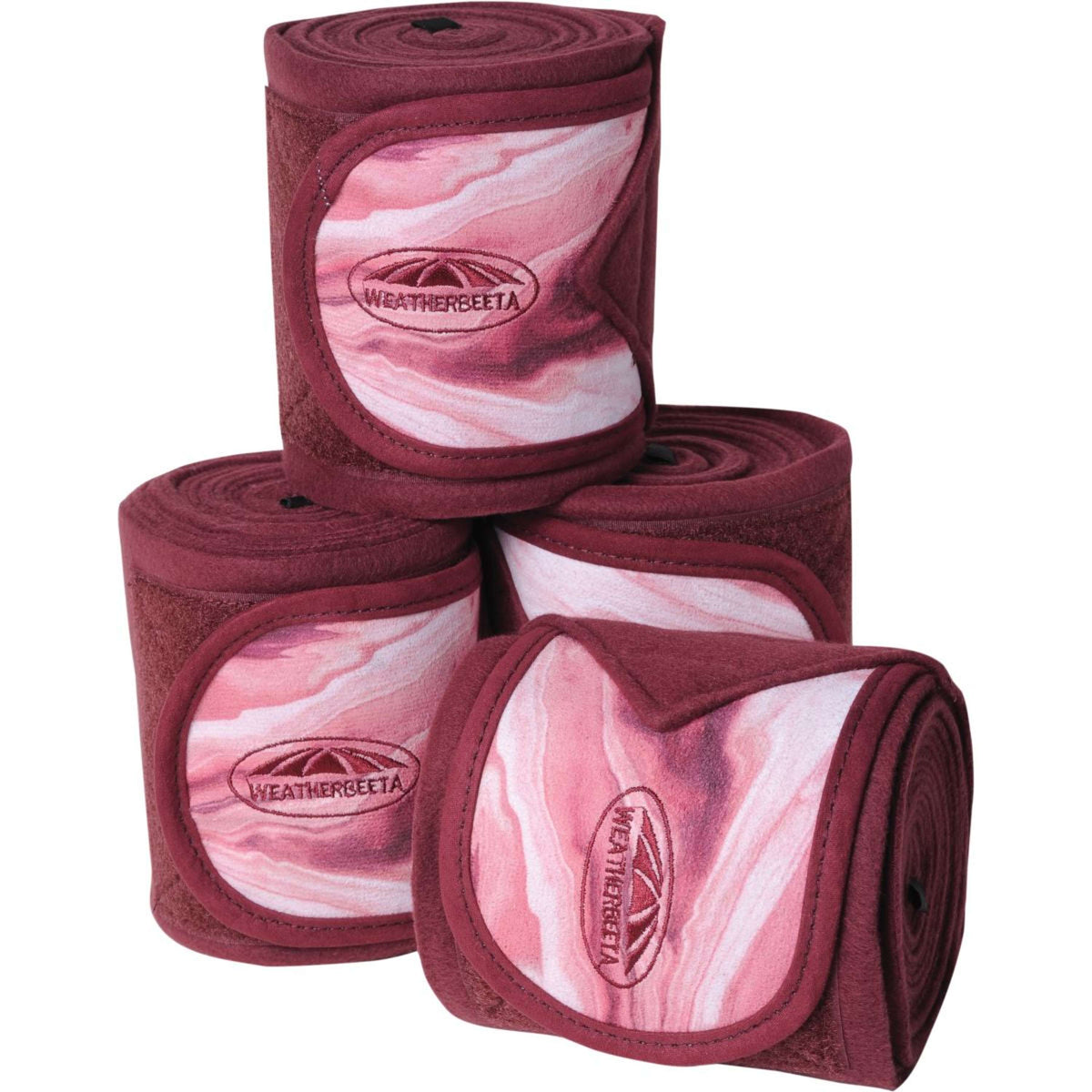 Weatherbeeta Bandages Fleece 4 Pieces Burgundy