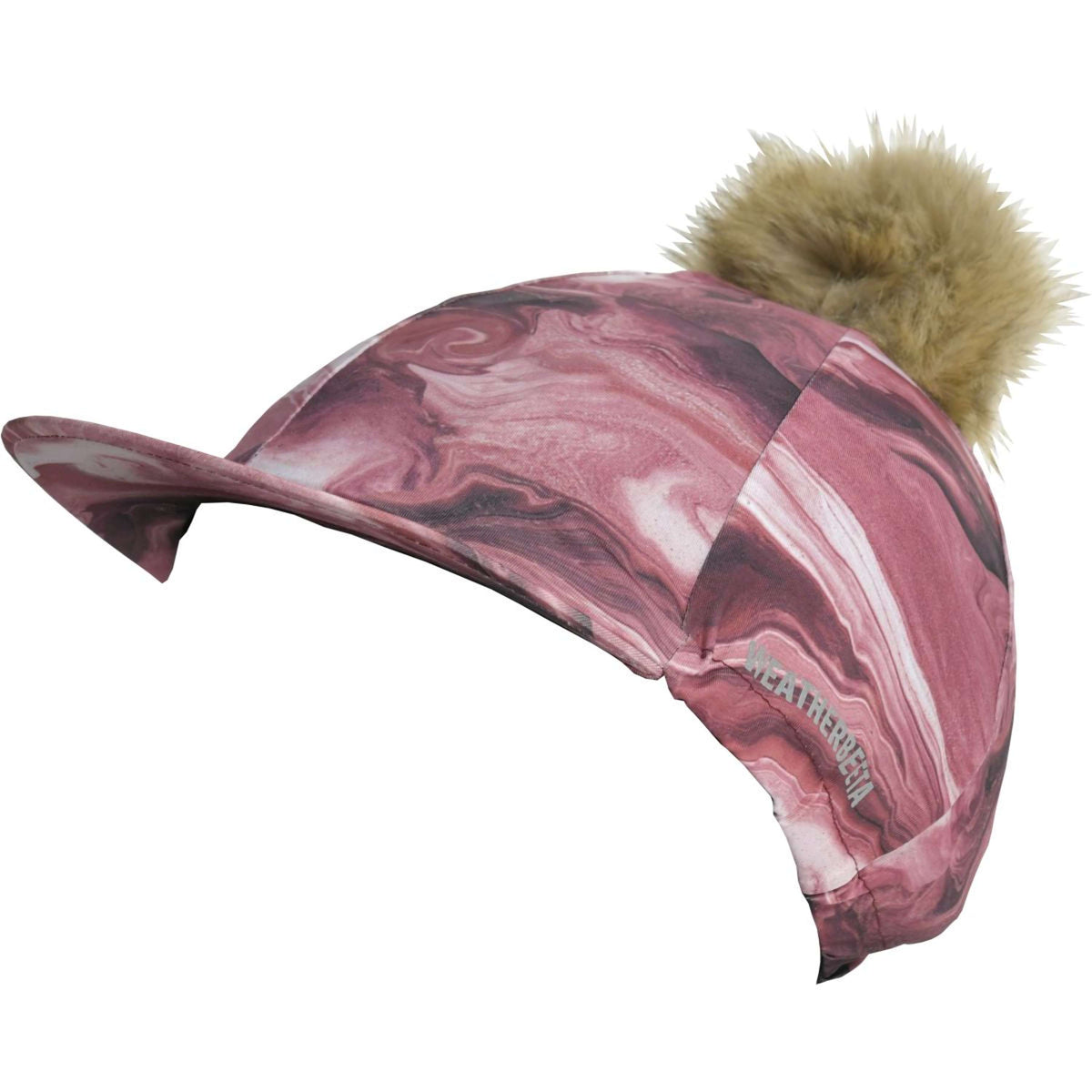 Weatherbeeta Hat Silk Swirl Marble Burgundy