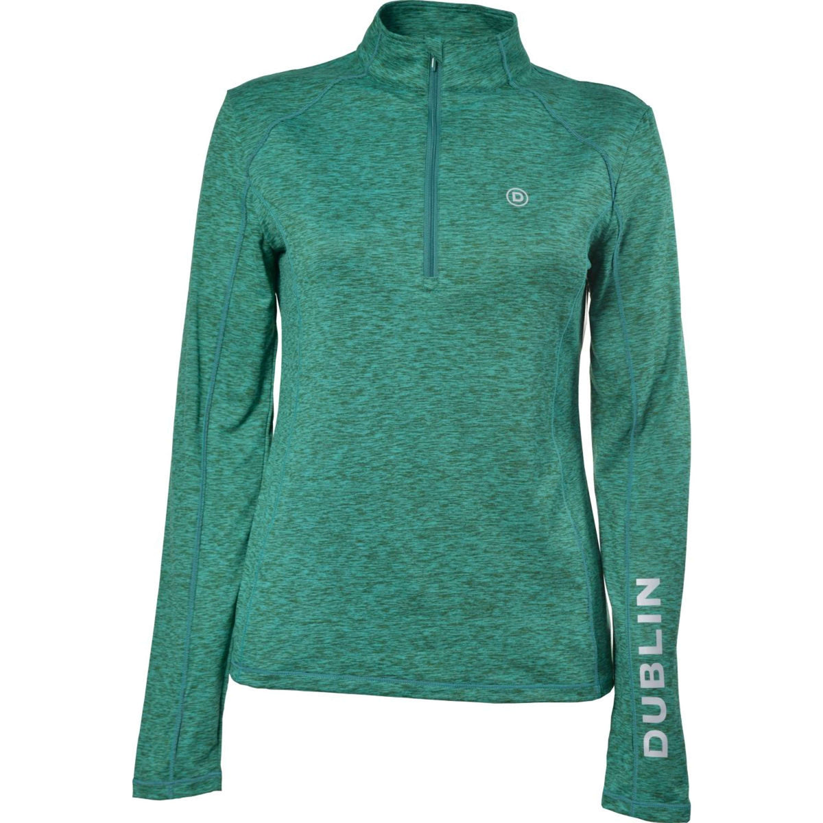 Dublin Shirt Erin CDT 1/4 Zip Long Sleeves Emerald