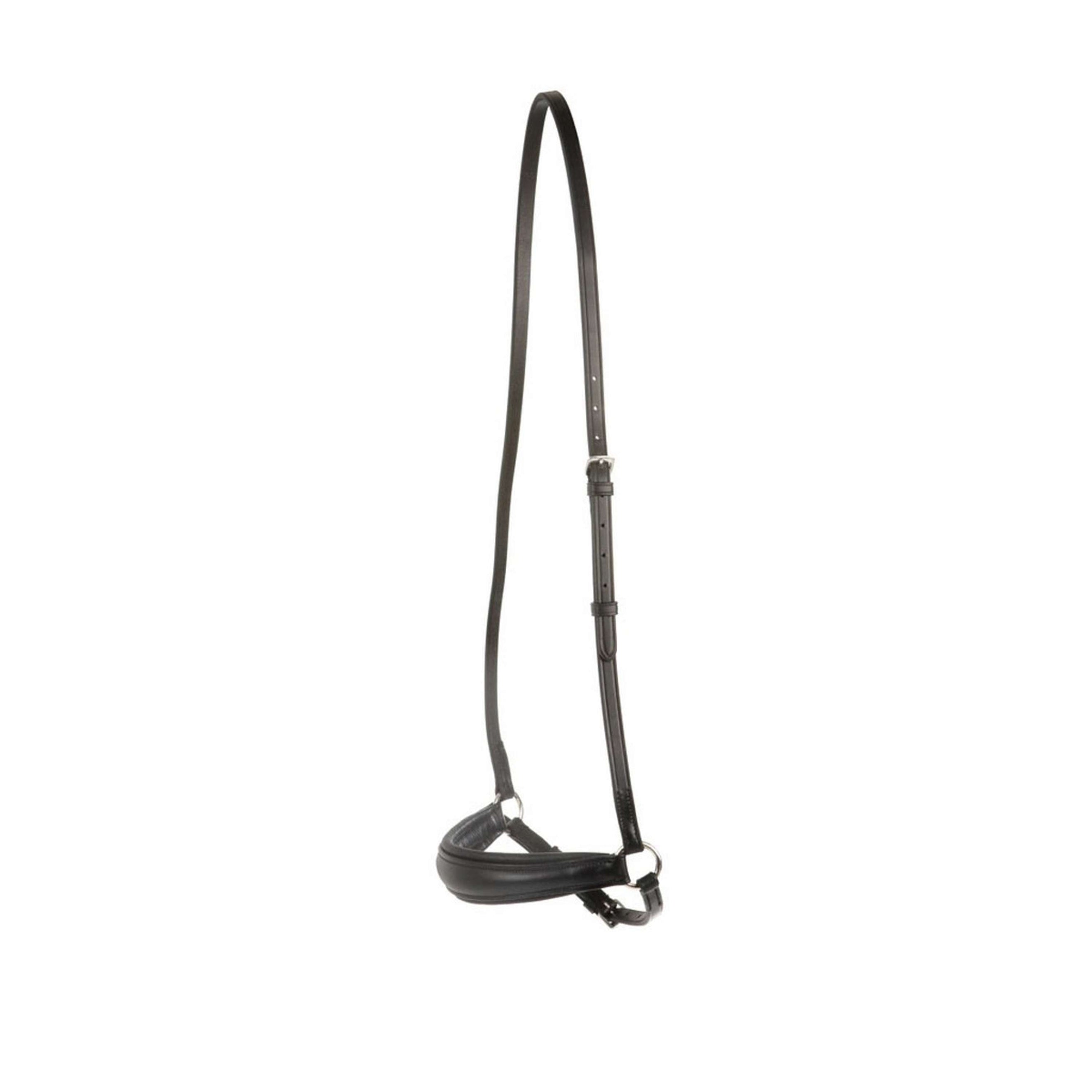 Collegiate Drop Noseband with Head Strap Black