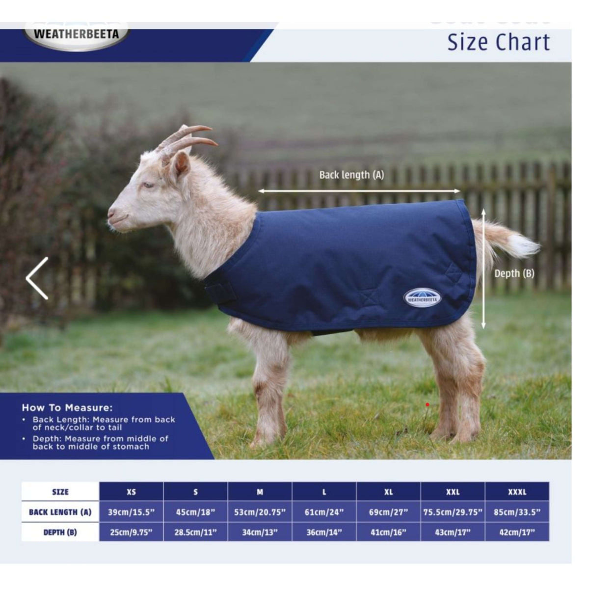 Weatherbeeta Goat Rug Deluxe Navy