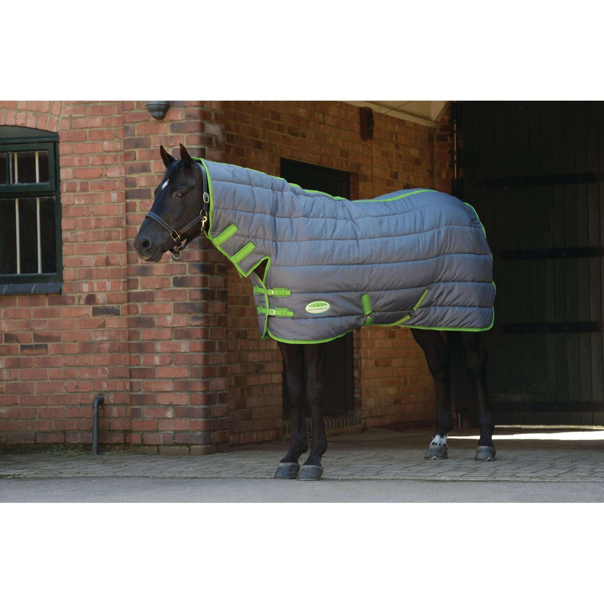 Weatherbeeta Stable Rug Comfitec Channel Quilt Combo Neck Medium 210D 250g Grey/Lime