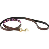 Weatherbeeta Dog Leash Polo Leather Cowdray Brown/Purple/Purple