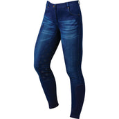 Dublin Breeches Shona Full Grip Denim Print Silicon Light Blue Denim