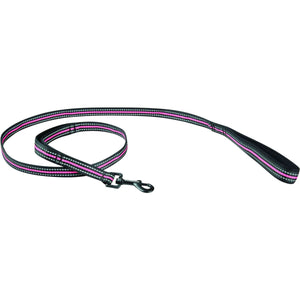 Weatherbeeta Dog Leash Reflective Black/Pink