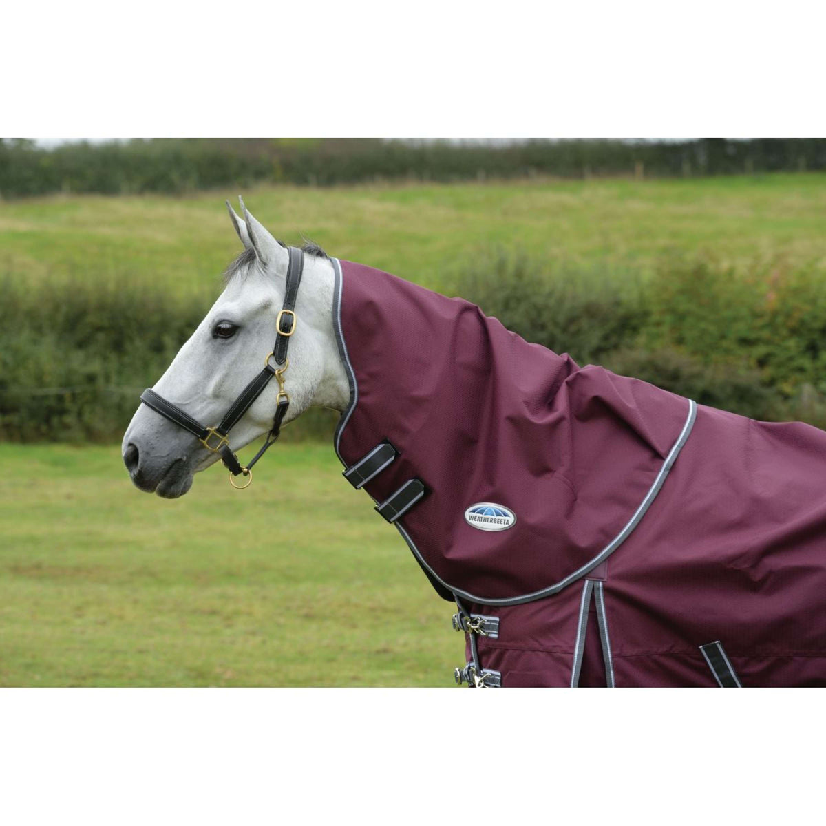 Weatherbeeta Rain Rug Comfitec Plus Dynamic II Neck Rug Lite Maroon/Grey/White