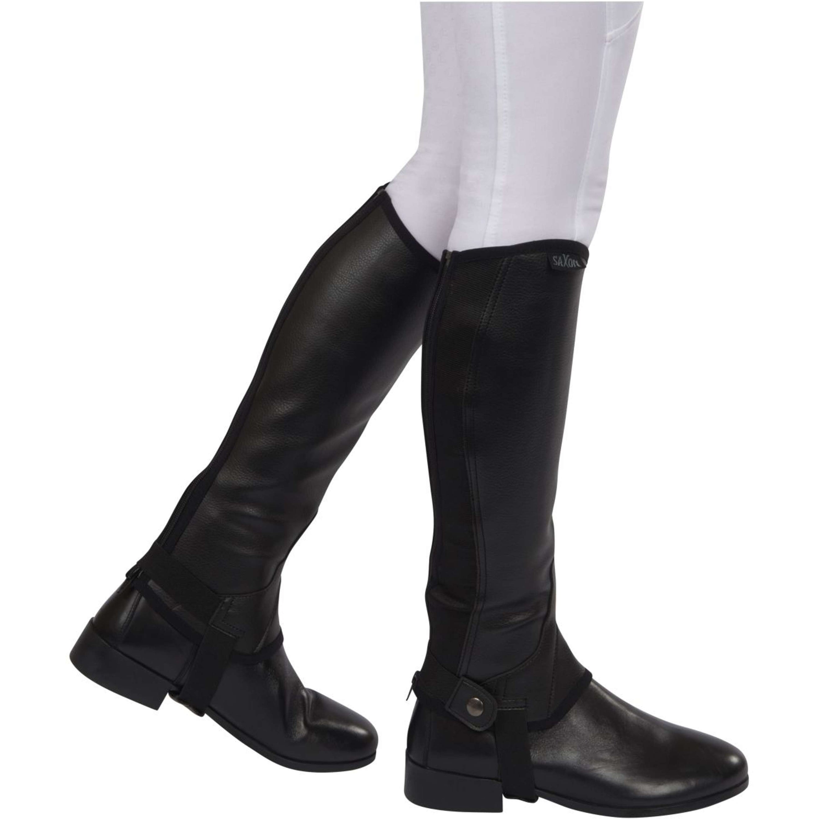 Saxon Chaps Equileather Kids Black