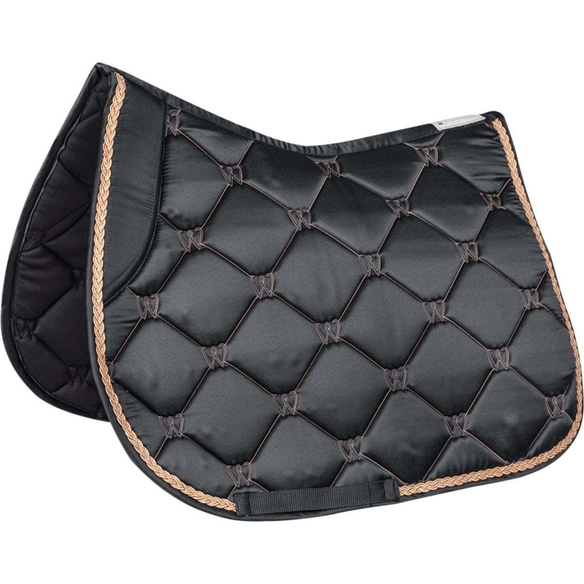 Waldhausen Saddlepad Valencia General Purpose Black/Rosegold