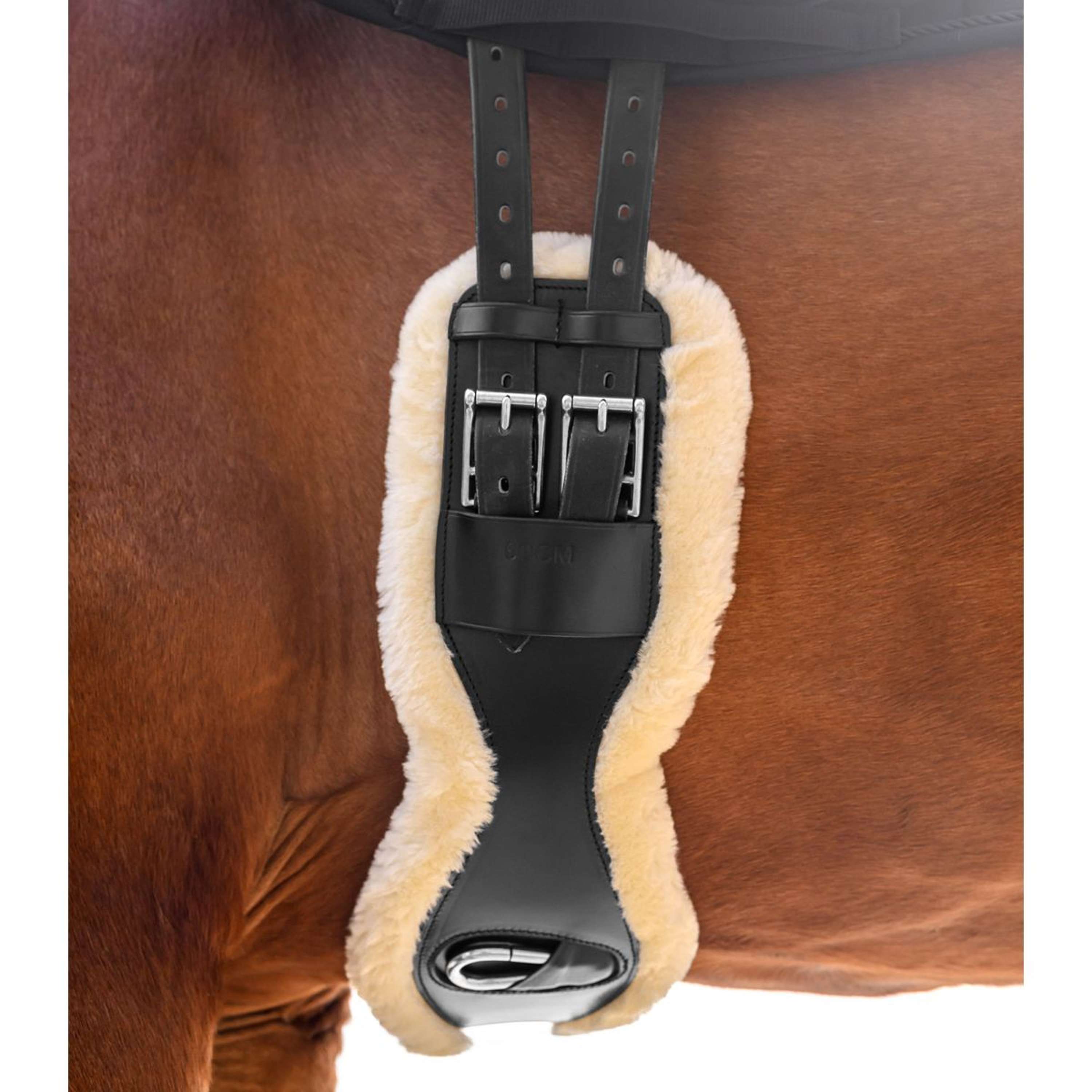 Waldhausen Girth Leather ECO Wool Black