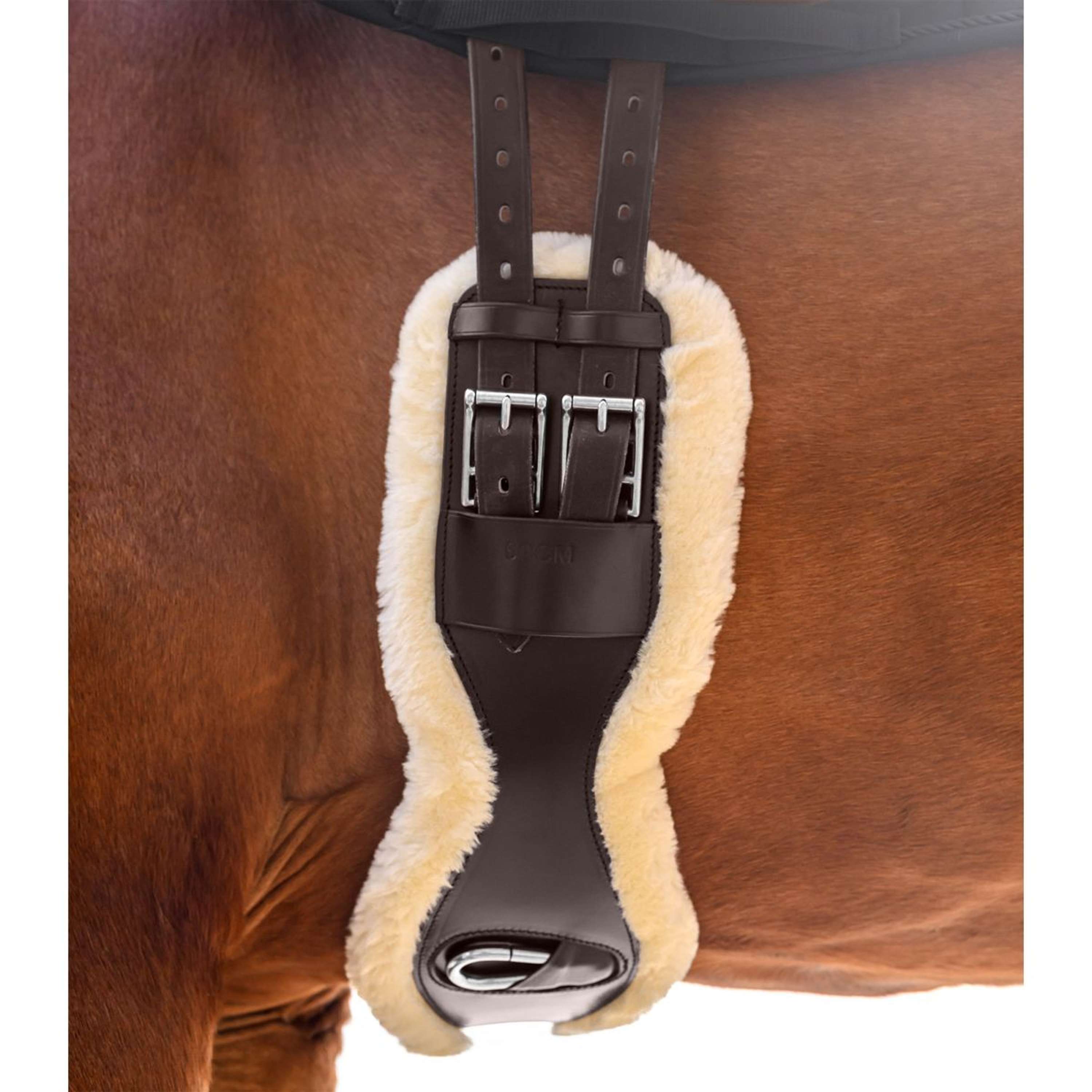 Waldhausen Girth Leather ECO Wool Brown