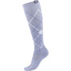 ELT Riding Socks Argyle Blue Grey