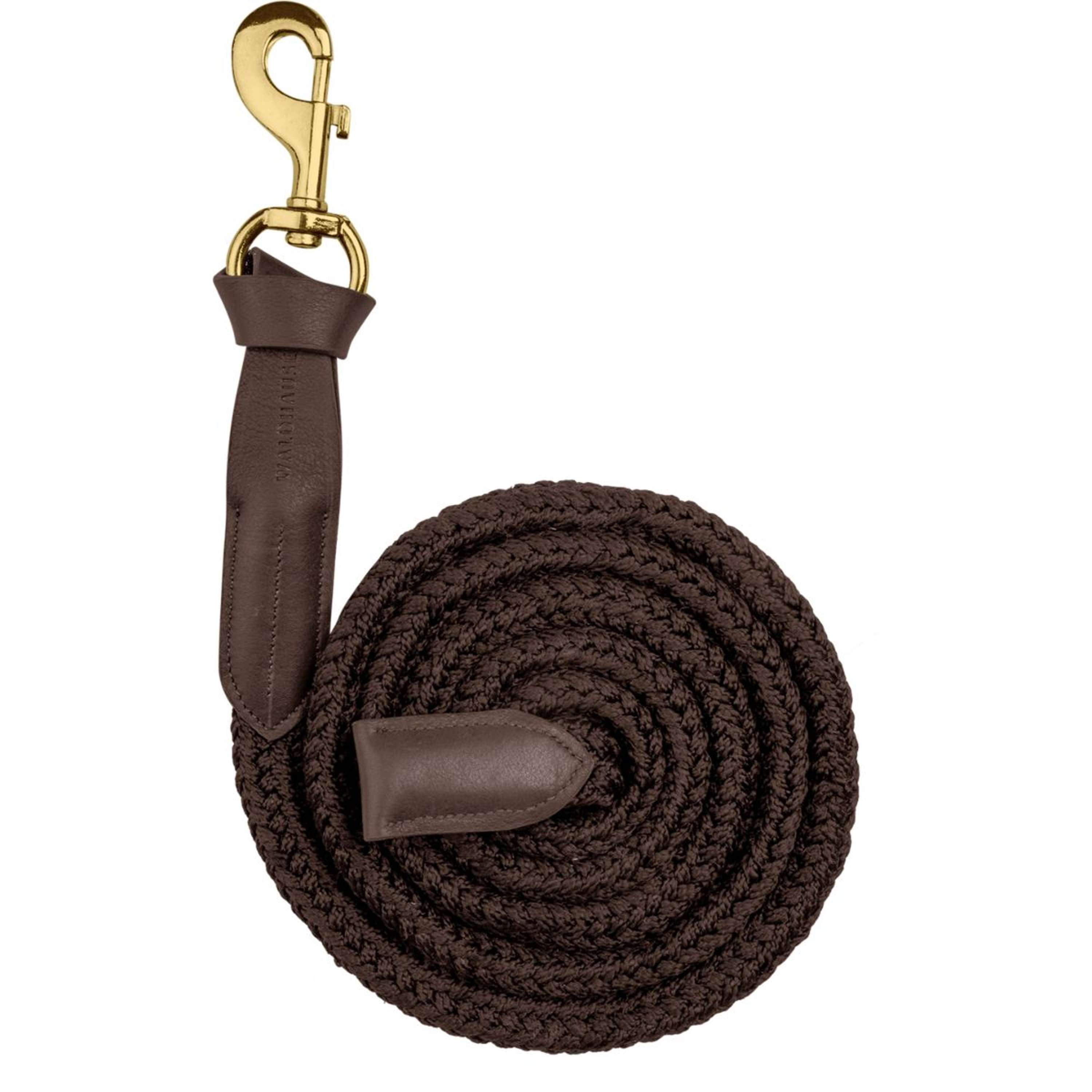 Waldhausen Lead Rope Royal with a Carabiner Brown