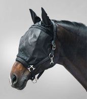 Waldhausen Fly Mask Halter Premium with Ears Black