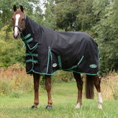 Weatherbeeta Rain Rug Combo Neck Lite Plus 900d Black/Bottle Green