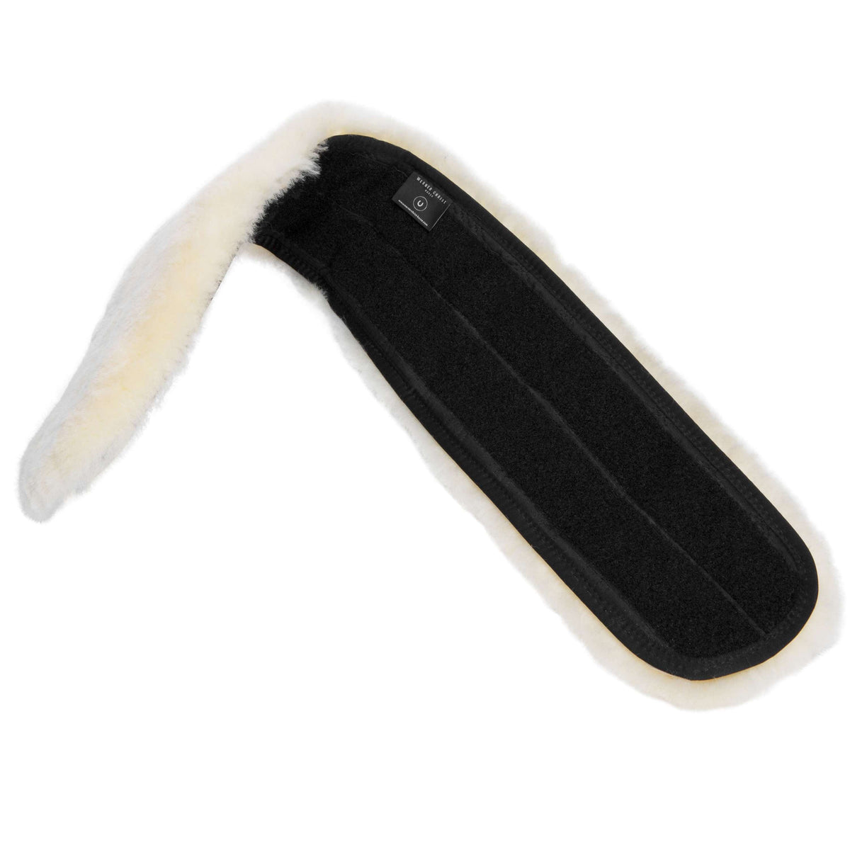 Werner Christ Fur Sheepskin for Girths with Velcro Black/Natural