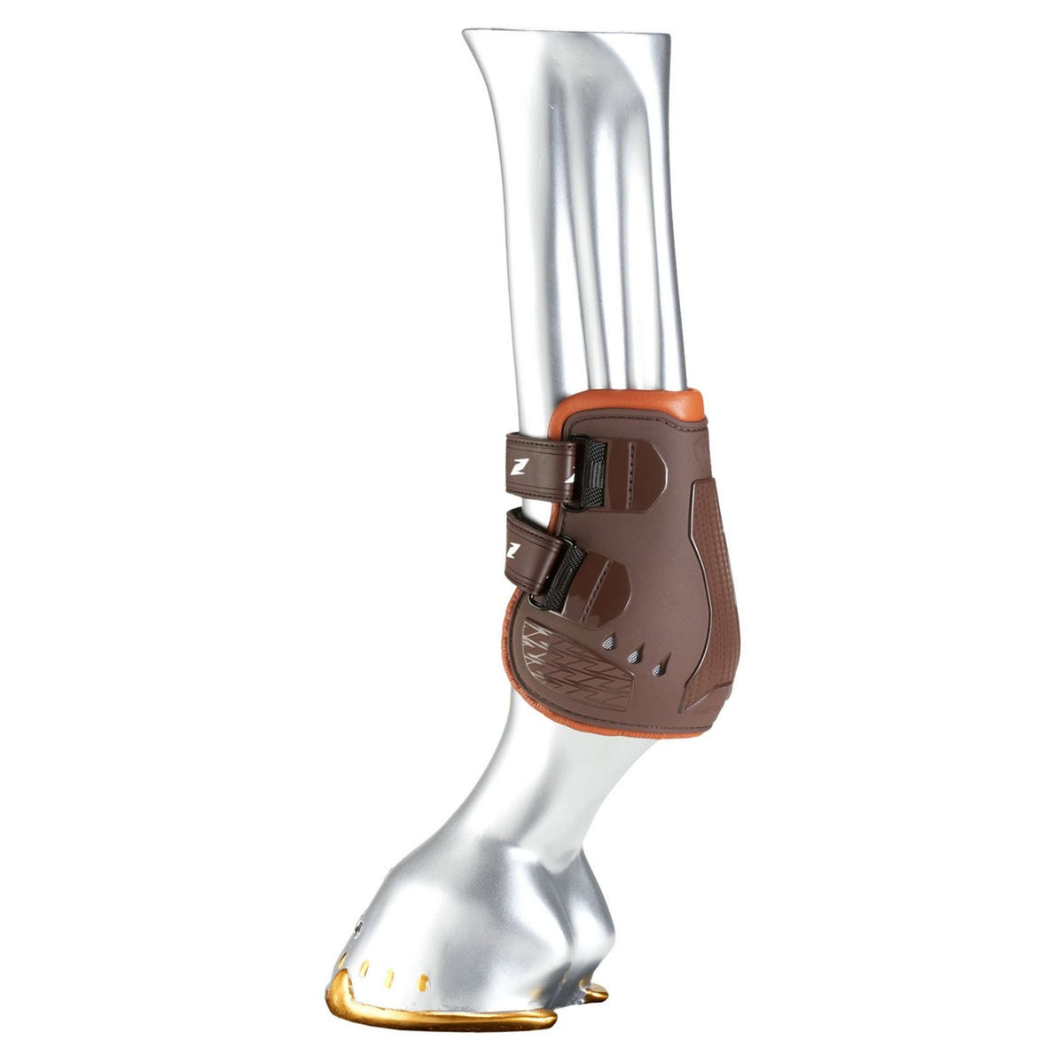 Zandona Fetlock Boots Carbon Air Classic Evo ActiveFit Velcro Brown