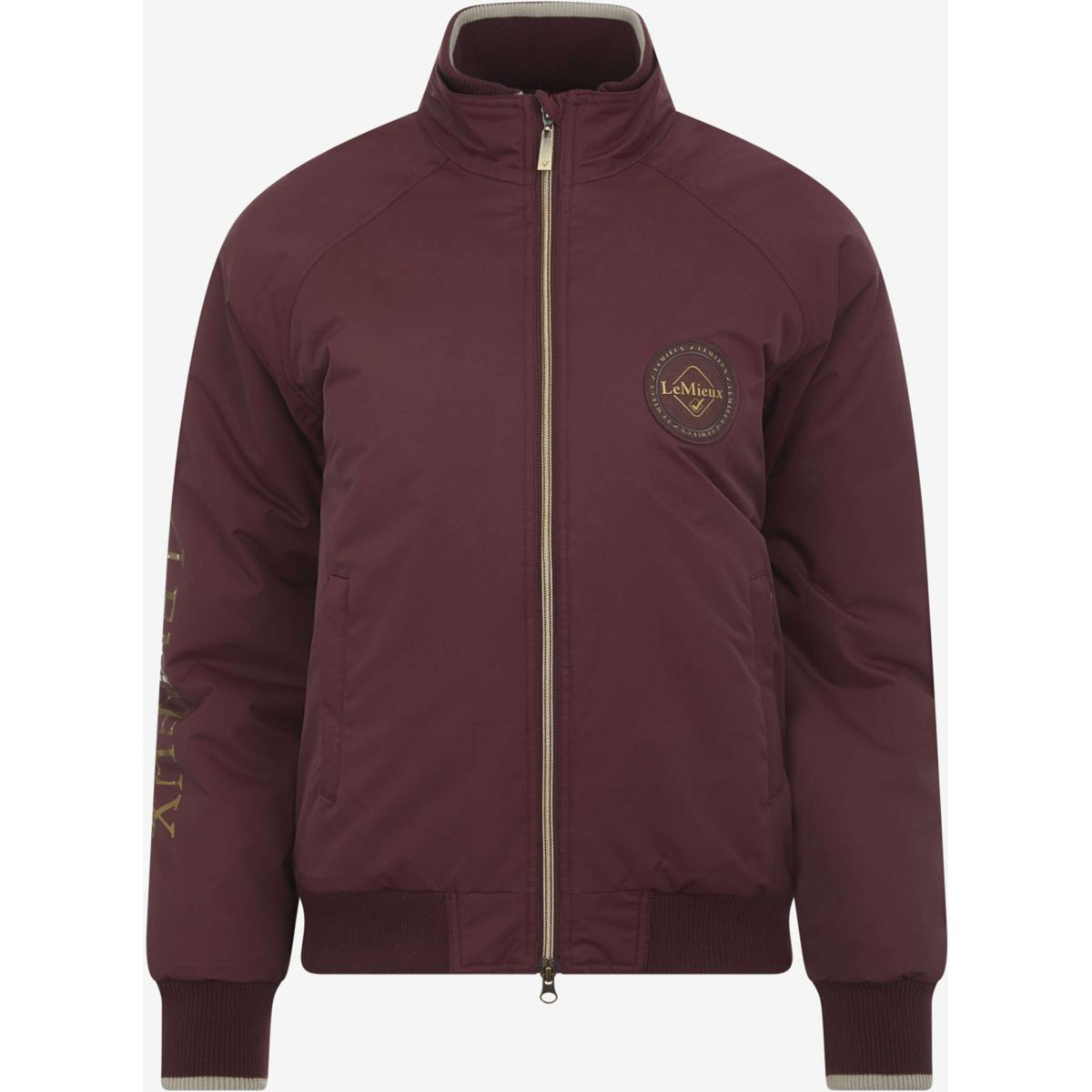 LeMieux Bomber Jacket Elite Crew Burgundy