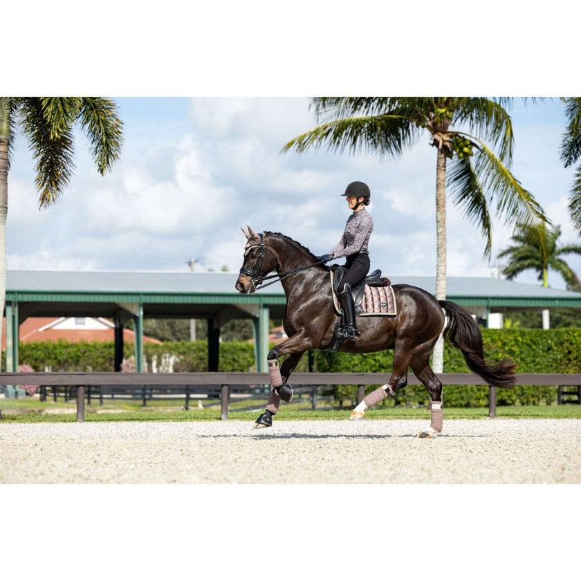 LeMieux Saddlepad Merino Loire Dressage Walnut