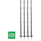 Agradi Power Classic Plastic Post Double 150cm 20 Pieces Black
