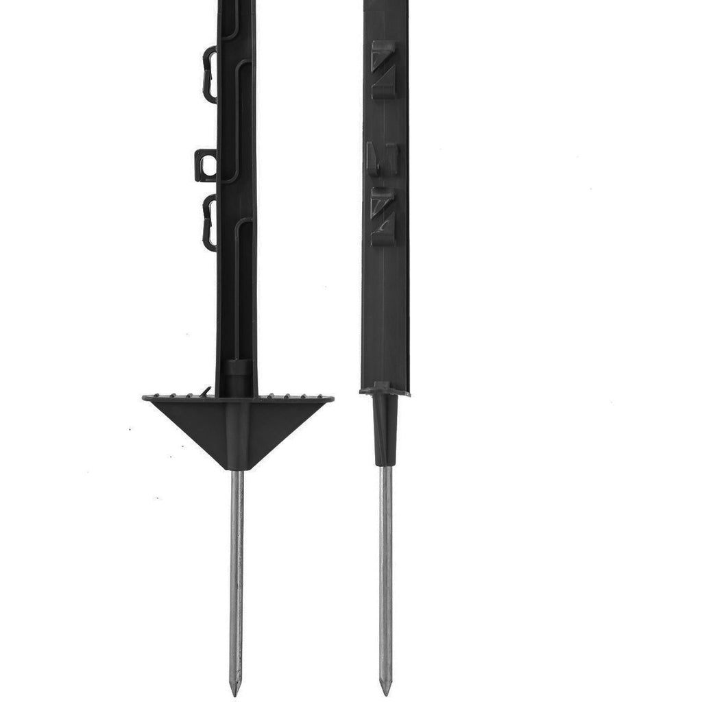 Agradi Power Classic Plastic Post Double 125cm 20 Pieces Black