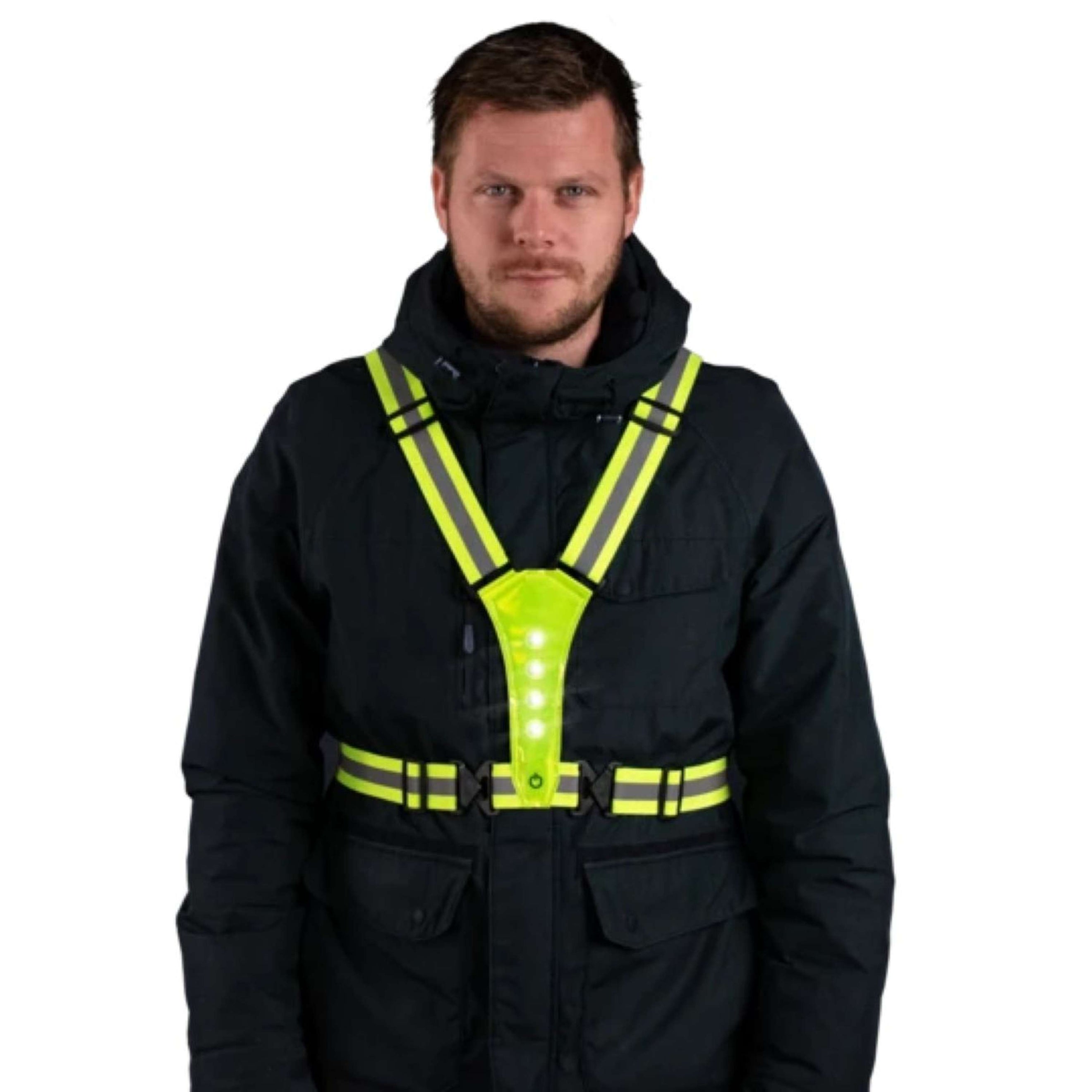 Excellent Human Safety Harness Nightwalk Yellow Excellent Human Safety Harness Nightwalk Yellow