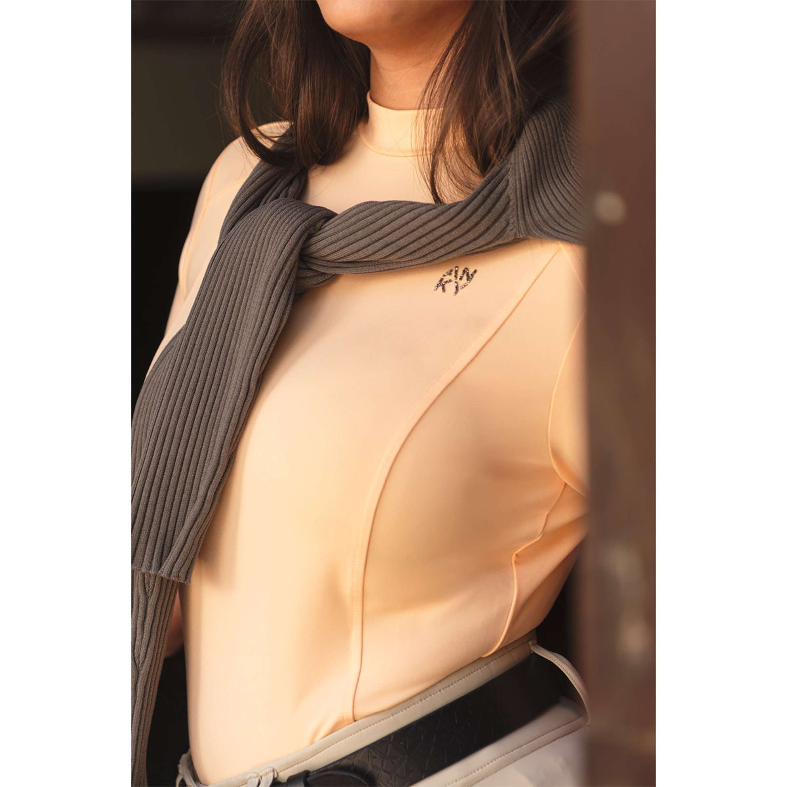 ANKY T-Shirt Mockneck Tee ATC261205 Peach Fuzz ANKY T-Shirt Mockneck Tee ATC261205 Peach Fuzz