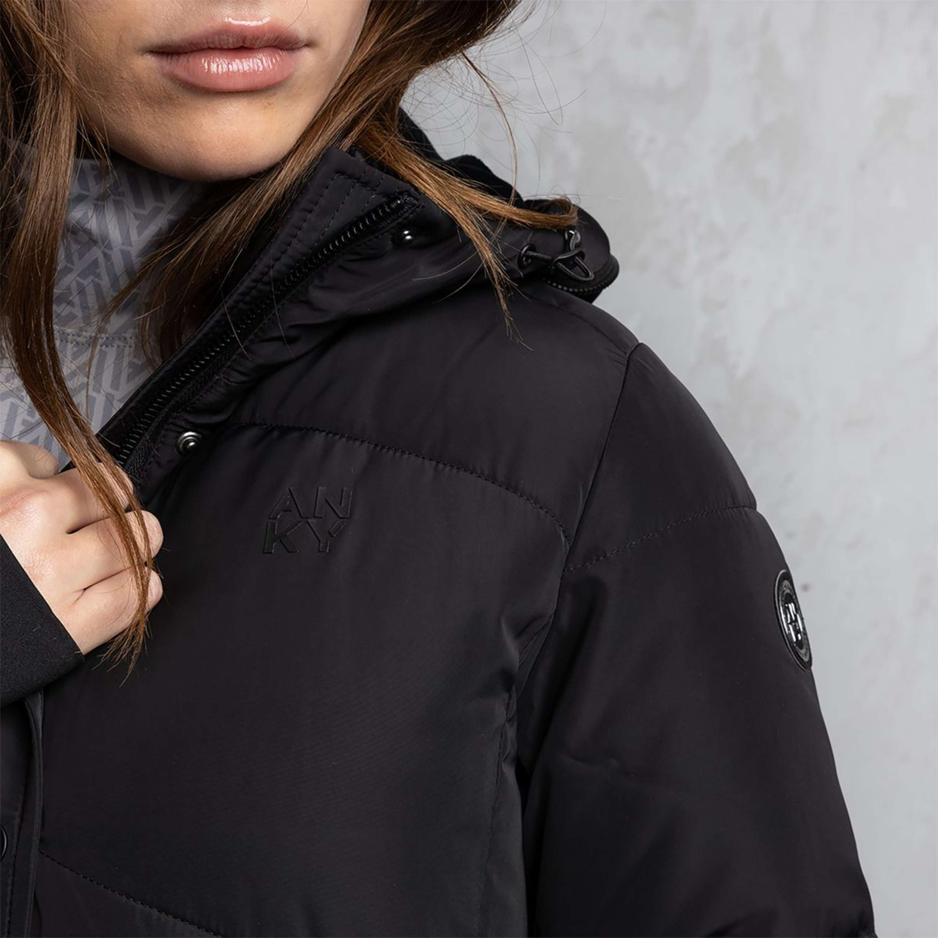 ANKY Long Puffer Coat ATC262005 Black