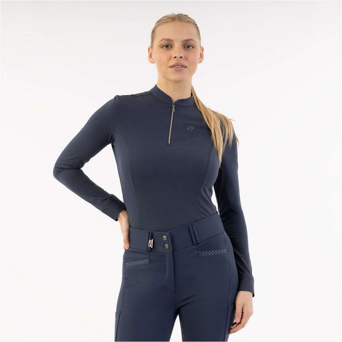 ANKY Long Sleeve Zip Up ATC261203 Mood Indigo