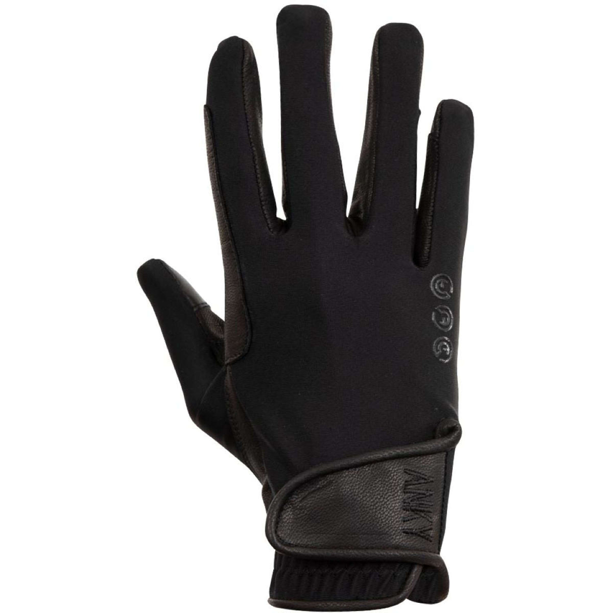 ANKY Riding Gloves Leer/Lycra Black