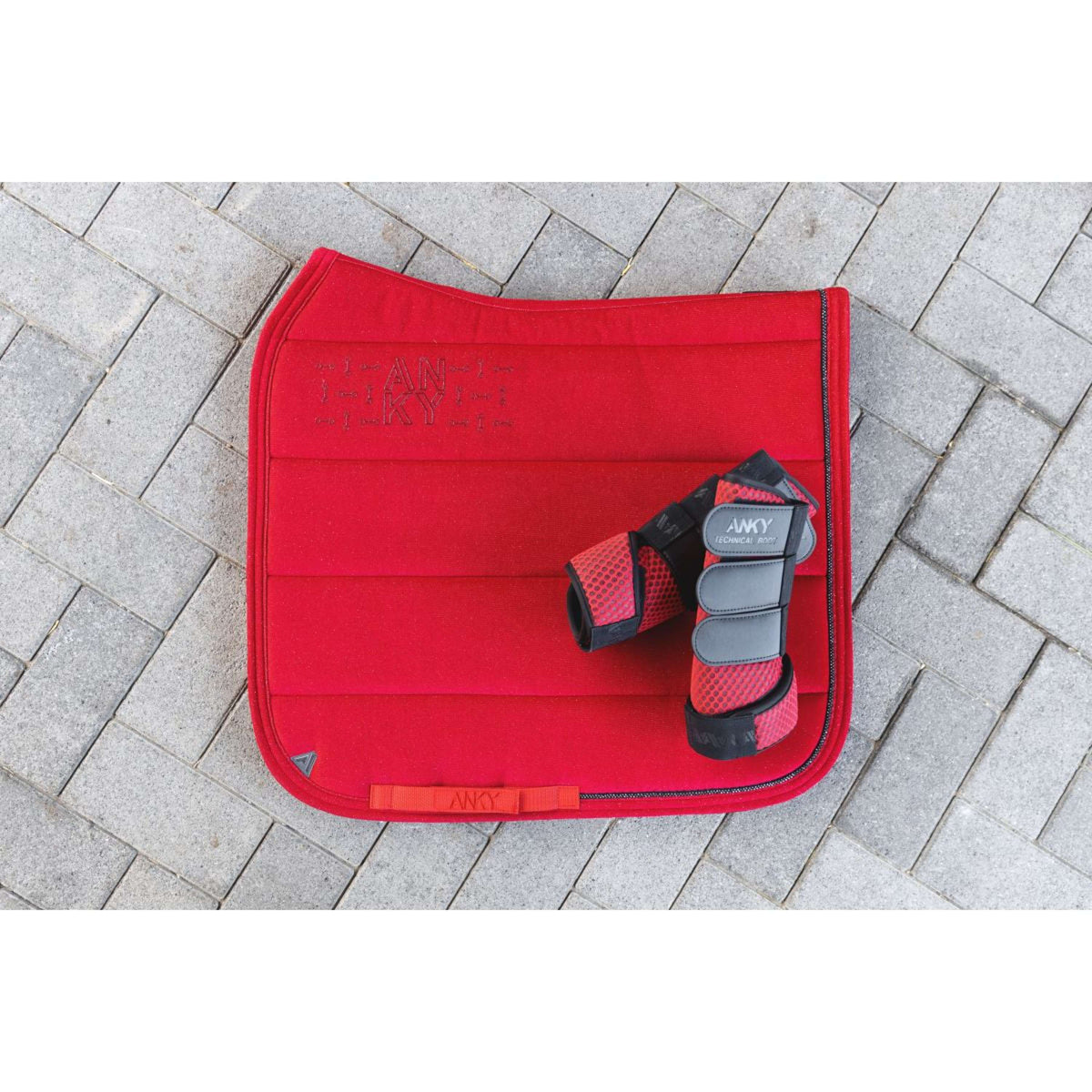 ANKY Leg Protectors AW25 3D Mesh Equestrian Red