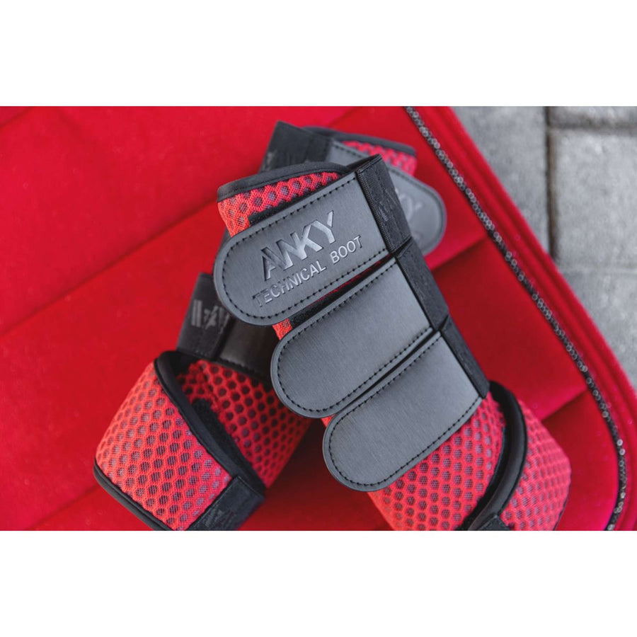 ANKY Leg Protectors AW25 3D Mesh Equestrian Red