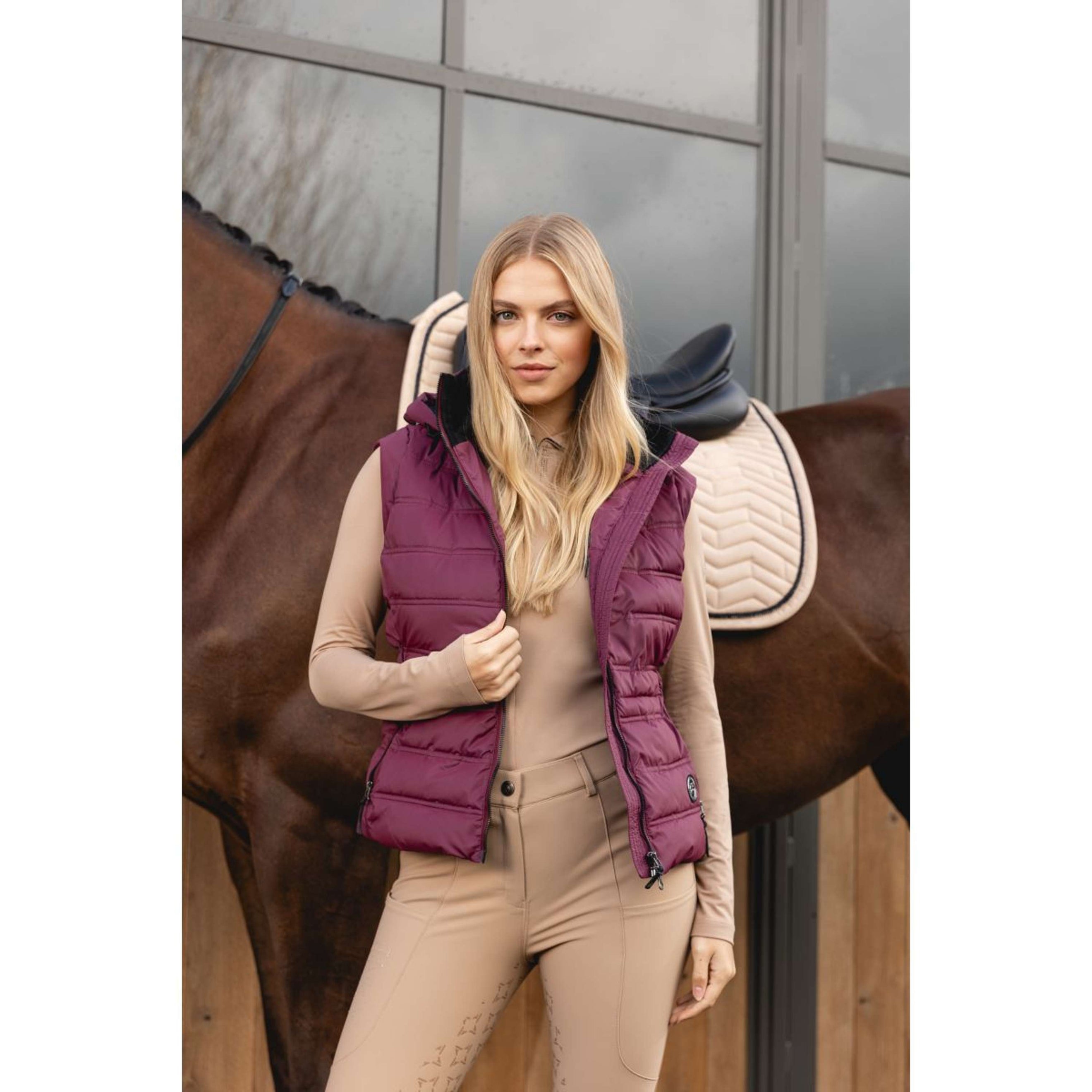 ANKY Bodywarmer AW25 Padded Windsor Wine