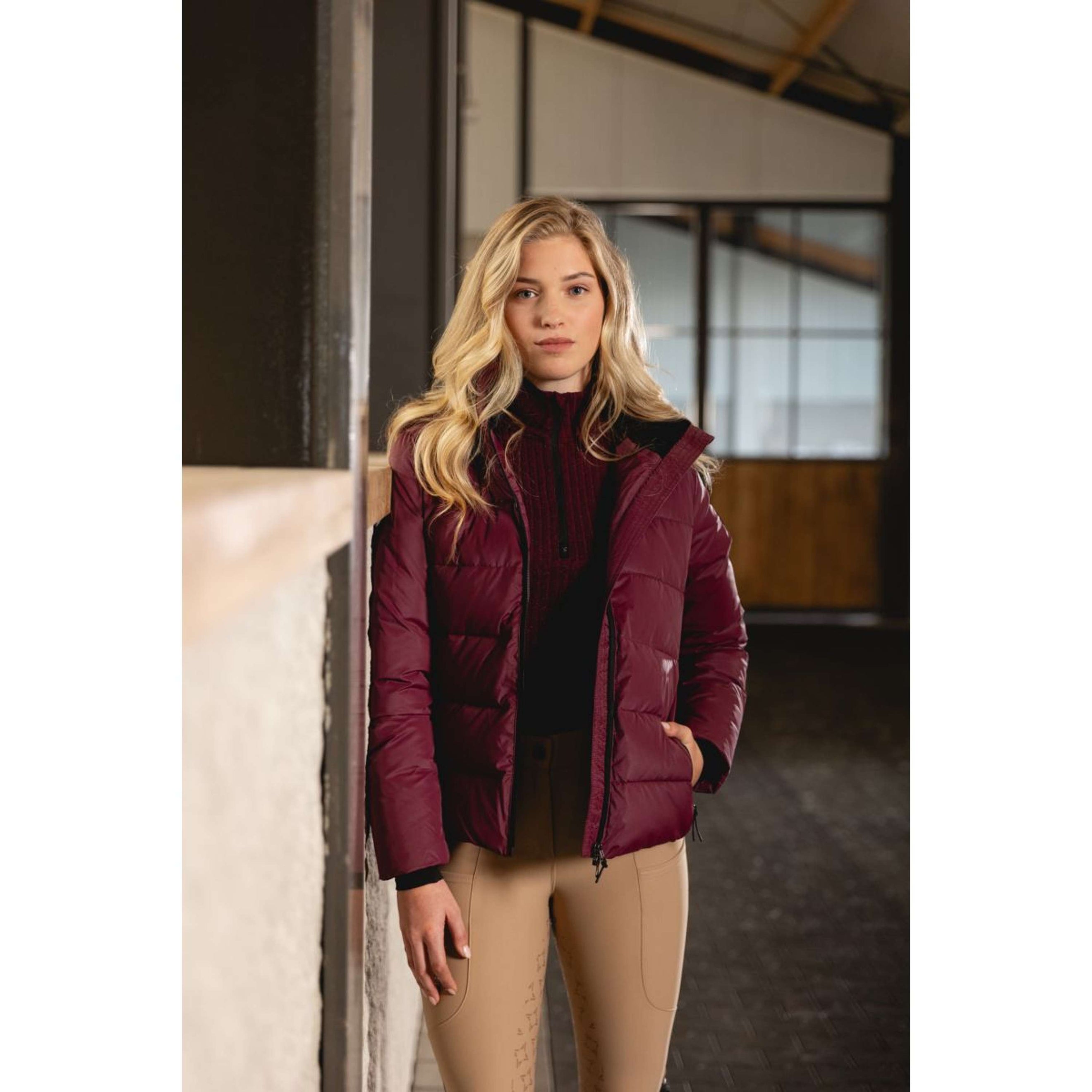 ANKY Jacket AW25 Padded Windsor Wine ANKY Jacket AW25 Padded Windsor Wine