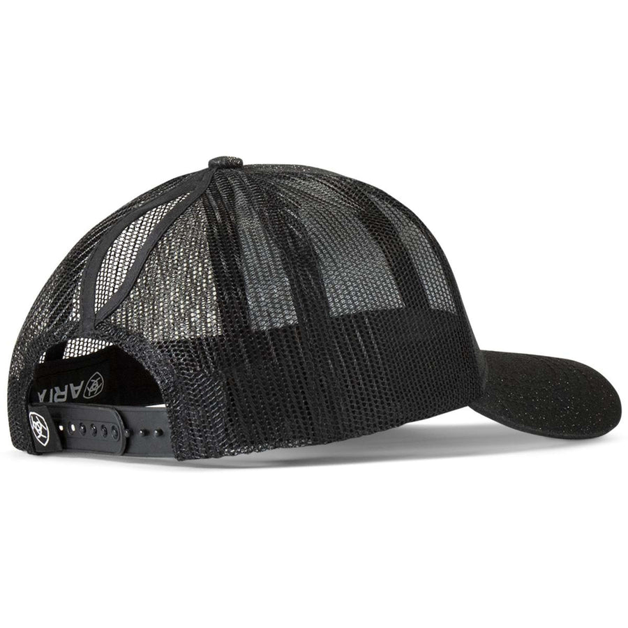 Ariat Cap Messy Bun Glitter Black