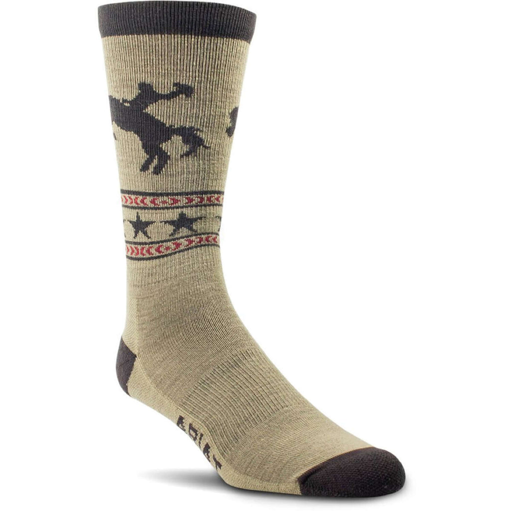 Ariat Socks Bronc Rider Brown