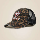 Ariat Cap Embellished Logo Cheetah Print Women Black