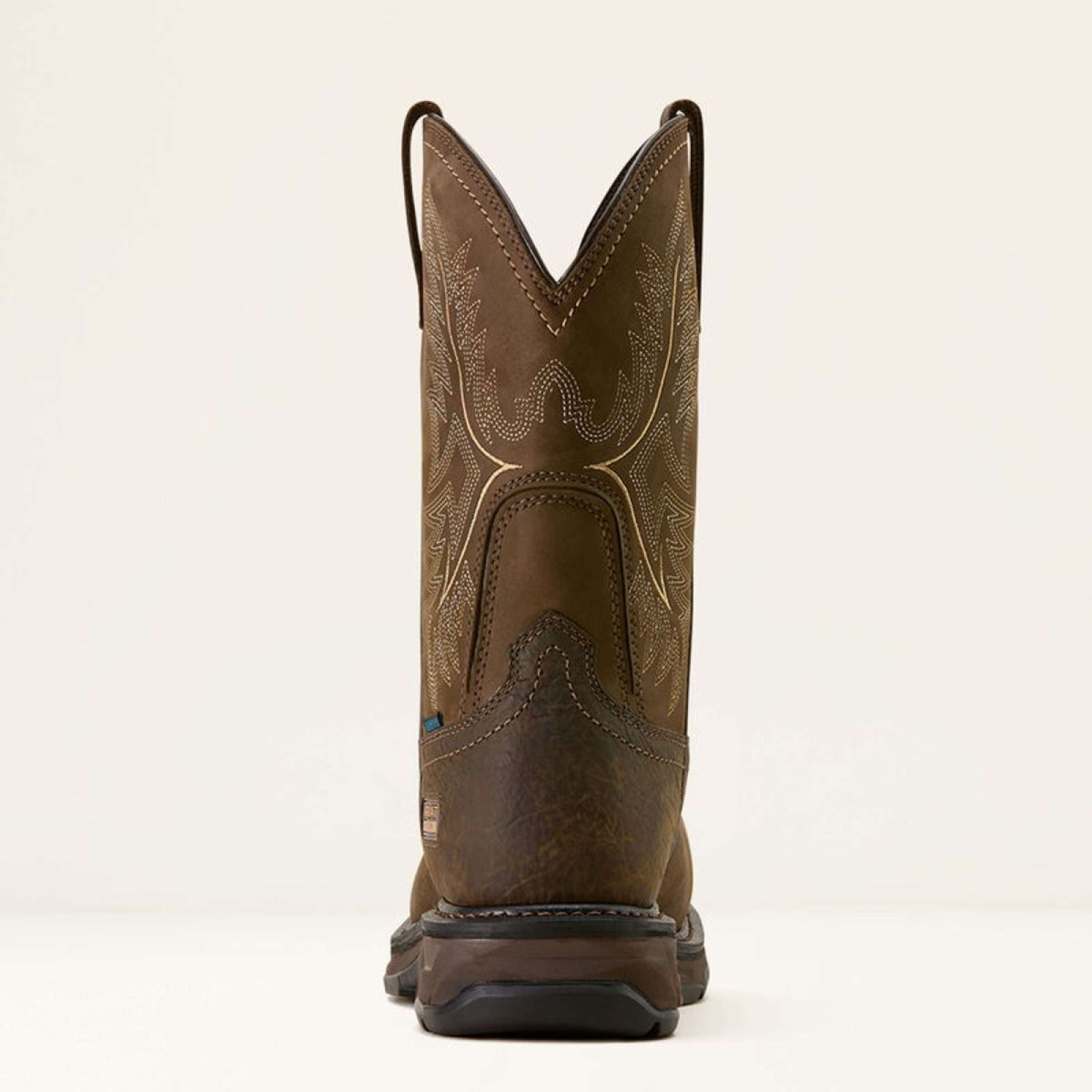Ariat Western Boots WorkHog XT Waterproof Wide Square Carbon Toe Men Brown/Mocha